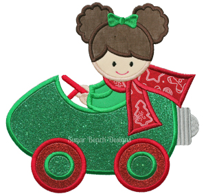 Christmas Cruise-Christmas Light Bulb Girl Xmas Car