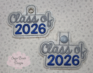ITH Class of 2026 Key Fob-2026, class, senior, fob, ith, in the hoop