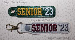 ITH Senior '23 Key Fob-ITH, In the hoop, key, snap, fob, grommet, rivet, school, senior, 2023
