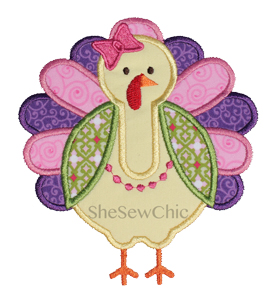 Turkey2bow-Turkey, Girly Turkey, Thanksgiving, Fall